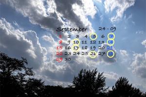 9月の出勤予定日です♪